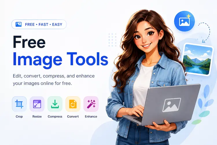 Free Image Tools for resizing, converting, compressing, cropping and enhancing images online