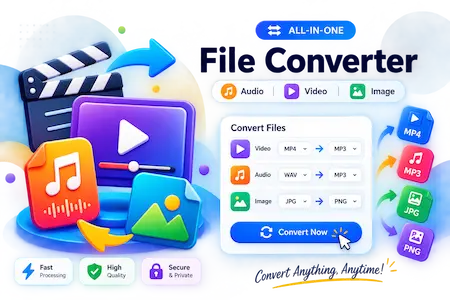 File Converter for audio video and image file formats